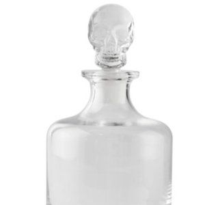 Skull Stopper Halloween Liquor Decanter